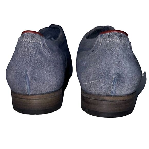 Paul Smith Blue Suede Wingtip Oxford Shoes US 9 M main image 9